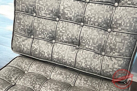 textured fabric chair